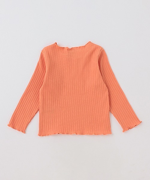 petit main（プティマイン）の「【リンク】ネックレスつきメロートップス(キッズ)（Tシャツ/カットソー・キッズ・アイボリー/ブラック/オレンジ/ラベンダー・100cm/110cm/80ｃｍ/120cm/90cm/130cm）」の7枚目の写真