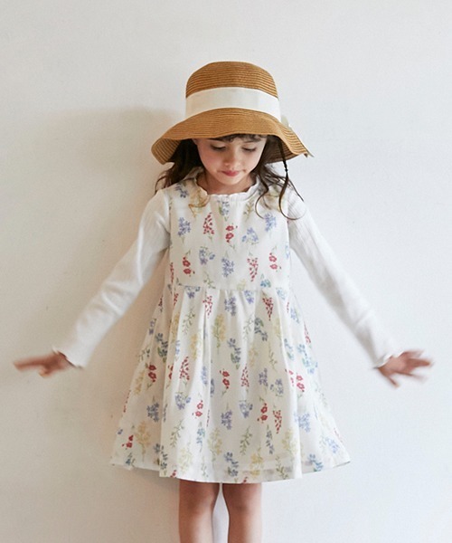 petit main（プティマイン）の「【リンク】ネックレスつきメロートップス(キッズ)（Tシャツ/カットソー・キッズ・アイボリー/ブラック/オレンジ/ラベンダー・100cm/110cm/80ｃｍ/120cm/90cm/130cm）」の17枚目の写真