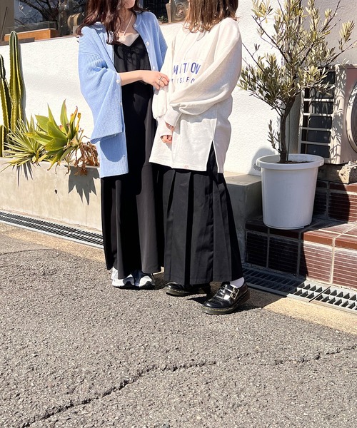 Mysa&Liina（ミーサリーナ）の「オーバーサイズハーフZIPスウェット（スウェット・レディース・杢グレー/オフホワイト/オレンジ・M）」の15枚目の写真