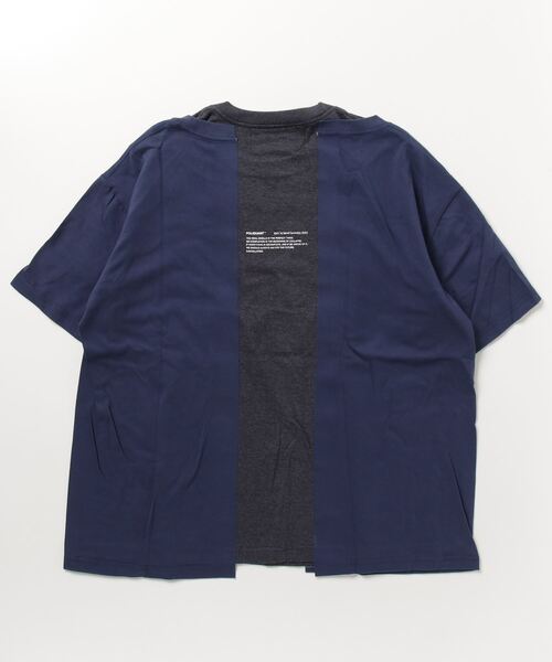 POLIQUANT（ポリクアント）の「【POLIQUANT/ポリクアント】THE LAYERED SEIRANIDRO S/S TEE（Tシャツ/カットソー・メンズ・ブラック/ネイビー/オフホワイト・2/3/1）」の6枚目の写真