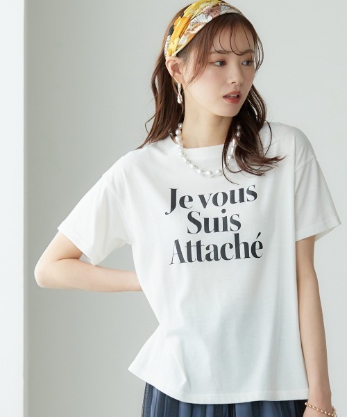 miclat（ミクラ）の「大きいサイズ　シンプルロゴT　miclat（Tシャツ/カットソー・レディース・オフホワイト/ブラック・L/LL/3L/4L/5L）」の18枚目の写真