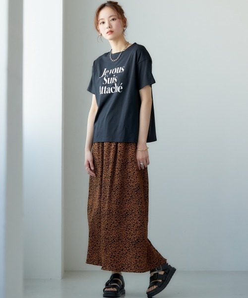 miclat（ミクラ）の「大きいサイズ　シンプルロゴT　miclat（Tシャツ/カットソー・レディース・オフホワイト/ブラック・L/LL/3L/4L/5L）」の16枚目の写真