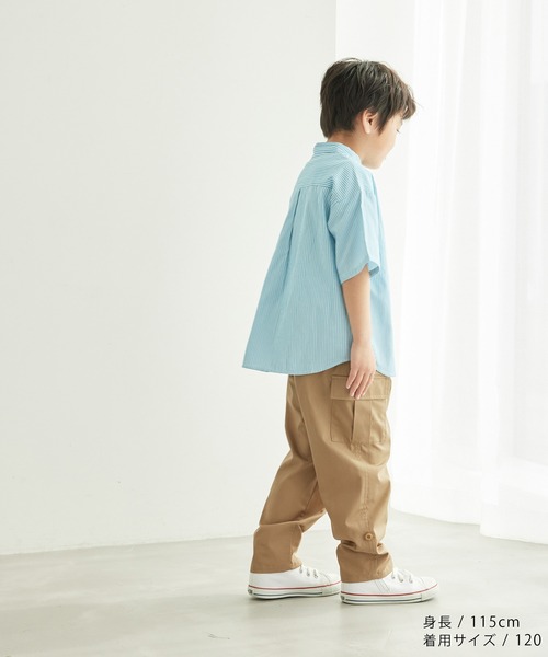 ROPE' PICNIC(ロペピクニック)の「【BOYS】アソート柄ハーフスリーブシャツ(シャツ/ブラウス・キッズ・ブラック/ブルー系その他5・110/120/130/140/150)」の16枚目の写真