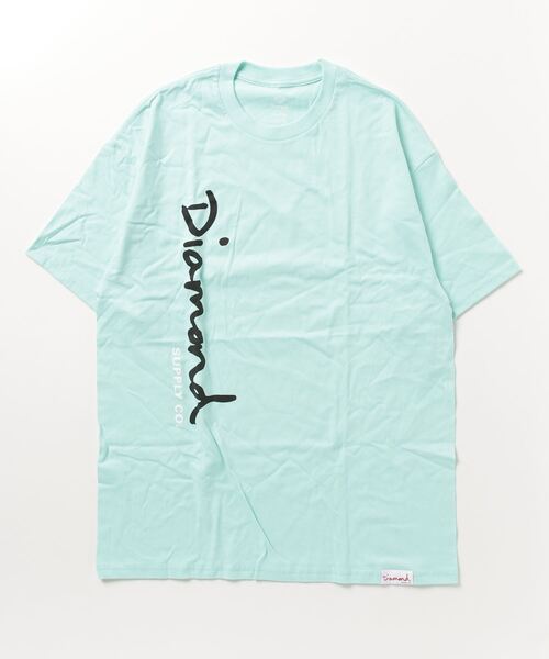 Diamond SUPPLY CO.（ダイアモンドサプライ）の「『DIAMOND SUPPLY/ダイアモンドサプライ』OG SCRIPT SS TEE（Tシャツ/カットソー・レディース・グレー/ブラック/ミント・X-LARGE/LARGE/MEDIUM）」の3枚目の写真