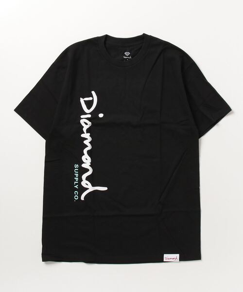 Diamond SUPPLY CO.（ダイアモンドサプライ）の「『DIAMOND SUPPLY/ダイアモンドサプライ』OG SCRIPT SS TEE（Tシャツ/カットソー・レディース・グレー/ブラック/ミント・X-LARGE/LARGE/MEDIUM）」の2枚目の写真