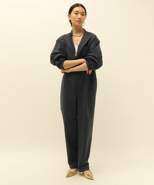 HEREIAM（ヘレイアム）の「【HEREIAM】撥水ジャンプスーツ（つなぎ/オールインワン・レディース・ブラック/カーキ・MEDIUM/SMALL）」の5枚目の写真