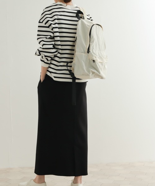 URBAN RESEARCH DOORS(アーバンリサーチドアーズ)の「リブカットストレートスカート(スカート・レディース・ブラック/チャコールグレー・MEDIUM)」の7枚目の写真