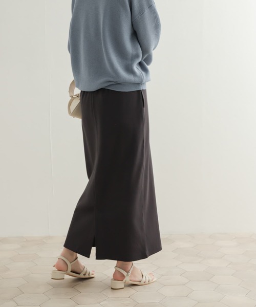 URBAN RESEARCH DOORS(アーバンリサーチドアーズ)の「リブカットストレートスカート(スカート・レディース・ブラック/チャコールグレー・MEDIUM)」の22枚目の写真