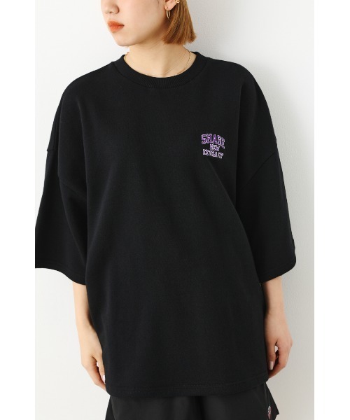 RODEO CROWNS WIDE BOWL(ロデオクラウンズワイドボウル)の「SHARE スウェット S/S トップス(Tシャツ/カットソー・レディース・アイボリー/ブラック/グリーン・FREE)」の4枚目の写真