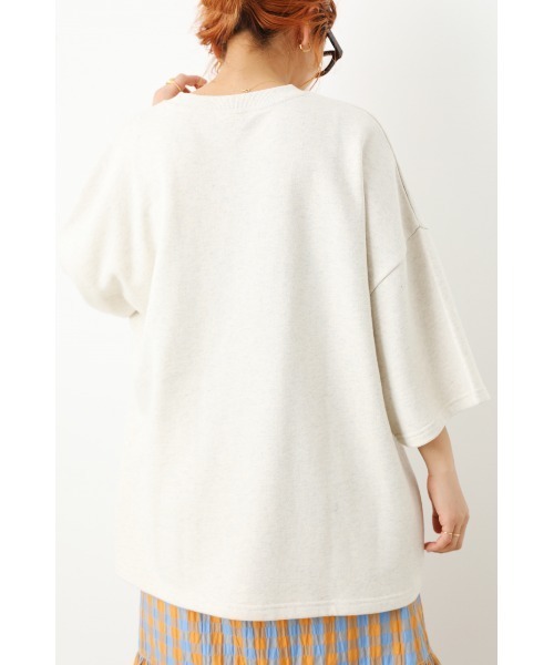 RODEO CROWNS WIDE BOWL(ロデオクラウンズワイドボウル)の「SHARE スウェット S/S トップス(Tシャツ/カットソー・レディース・アイボリー/ブラック/グリーン・FREE)」の5枚目の写真