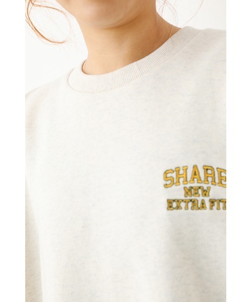 RODEO CROWNS WIDE BOWL(ロデオクラウンズワイドボウル)の「SHARE スウェット S/S トップス(Tシャツ/カットソー・レディース・アイボリー/ブラック/グリーン・FREE)」の7枚目の写真