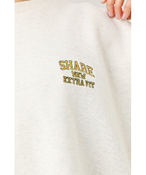 RODEO CROWNS WIDE BOWL(ロデオクラウンズワイドボウル)の「SHARE スウェット S/S トップス(Tシャツ/カットソー・レディース・アイボリー/ブラック/グリーン・FREE)」の12枚目の写真