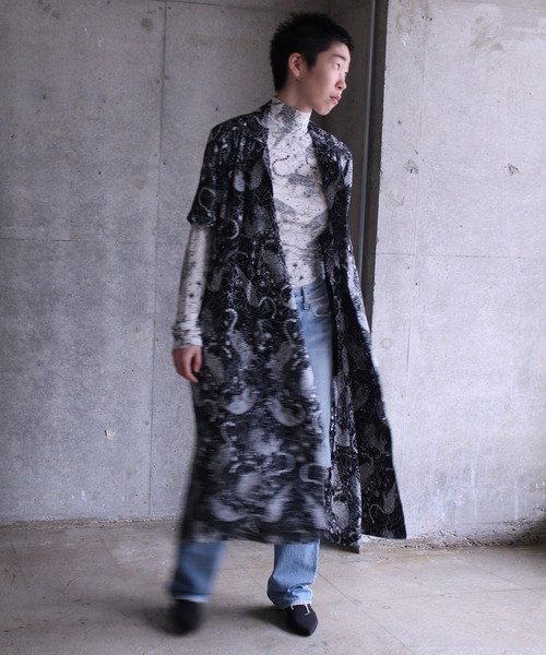 G.V.G.V.(ジーヴィージーヴィー)の「LEOPARD PRINT DOUBLE FRONT DRESS(シャツワンピース・レディース・ブラック・34/36)」の6枚目の写真