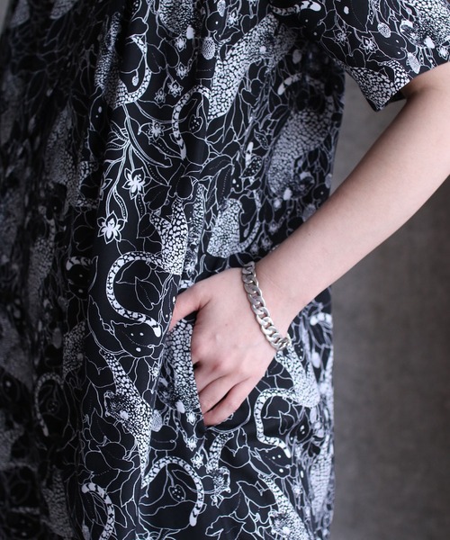 G.V.G.V.(ジーヴィージーヴィー)の「LEOPARD PRINT DOUBLE FRONT DRESS(シャツワンピース・レディース・ブラック・34/36)」の13枚目の写真