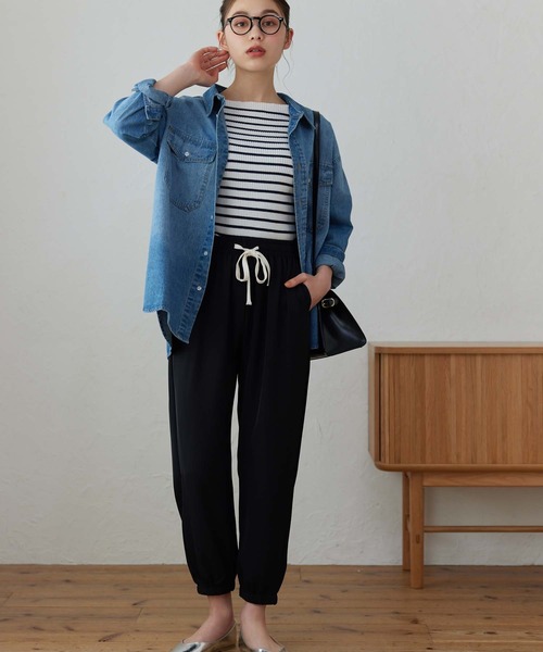 Edit Sheen（エディットシーン）の「オーバーサイズデニムシャツ（シャツ/ブラウス・レディース・ブルー・M）」の10枚目の写真