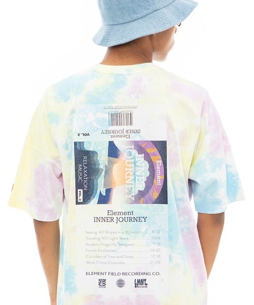 ELEMENT（エレメント）の「ELEMENT メンズ TAPE COVER FACE SS Ｔシャツ 【2023年夏モデル】/エレメント半袖Tシャツ（Tシャツ/カットソー・メンズ・ブラック/ホワイト/マルチ・MEDIUM/LARGE/X-LARGE）」の3枚目の写真