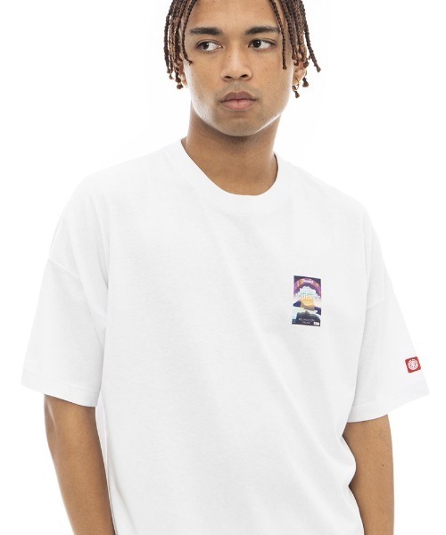ELEMENT（エレメント）の「ELEMENT メンズ TAPE COVER FACE SS Ｔシャツ 【2023年夏モデル】/エレメント半袖Tシャツ（Tシャツ/カットソー・メンズ・ブラック/ホワイト/マルチ・MEDIUM/LARGE/X-LARGE）」の12枚目の写真