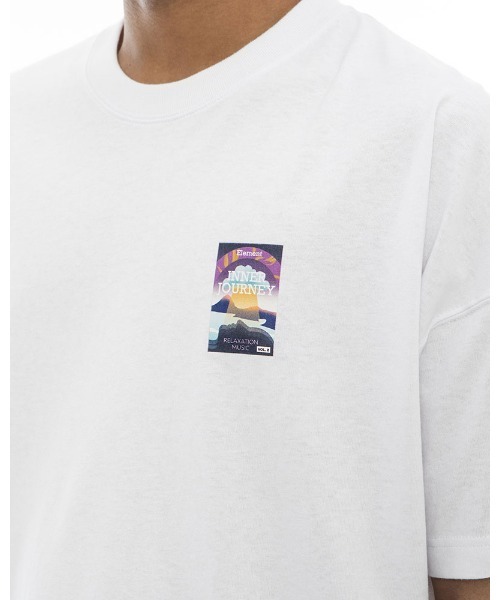 ELEMENT（エレメント）の「ELEMENT メンズ TAPE COVER FACE SS Ｔシャツ 【2023年夏モデル】/エレメント半袖Tシャツ（Tシャツ/カットソー・メンズ・ブラック/ホワイト/マルチ・MEDIUM/LARGE/X-LARGE）」の10枚目の写真