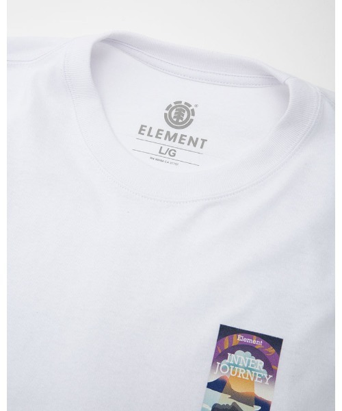 ELEMENT（エレメント）の「ELEMENT メンズ TAPE COVER FACE SS Ｔシャツ 【2023年夏モデル】/エレメント半袖Tシャツ（Tシャツ/カットソー・メンズ・ブラック/ホワイト/マルチ・MEDIUM/LARGE/X-LARGE）」の5枚目の写真