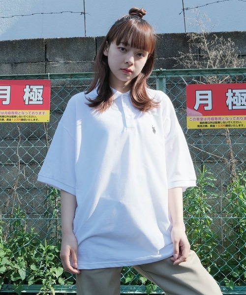 U.S. POLO ASSN.(ユーエスポロアッスン)の「U.S. POLO ASSN. / ユーエスポロアッスン 別注 コラボ オーバーサイズ 半袖 ポロシャツ(ポロシャツ・メンズ・ホワイト系その他/ホワイト/ブルー系その他/ネイビー/グリーン系その他/ダークグリーン/ブラック系その他/ブラック・X-LARGE/LARGE/MEDIUM)」の10枚目の写真