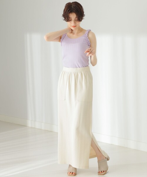 B:MING by BEAMS（ビーミングバイビームス）の「B:MING by BEAMS / フリル キャミソール（キャミソール・レディース・ブラック系その他4/パープル系その他4/ミント・ONE SIZE）」の22枚目の写真