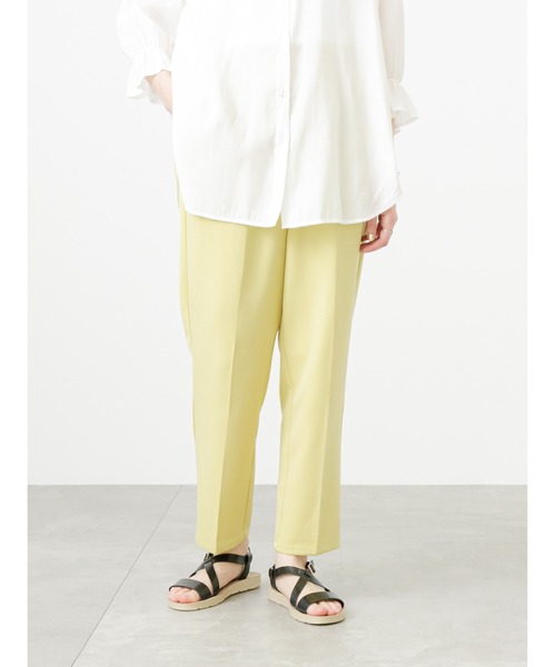 Samansa Mos2 blue（サマンサモスモスブルー）の「【接触冷感】マルチスタイルテーパードパンツ（その他パンツ・レディース・ブラック/グレー/オフホワイト/サックスブルー/ピンク/イエロー/グリーン・LARGE/SMALL/MEDIUM）」の14枚目の写真