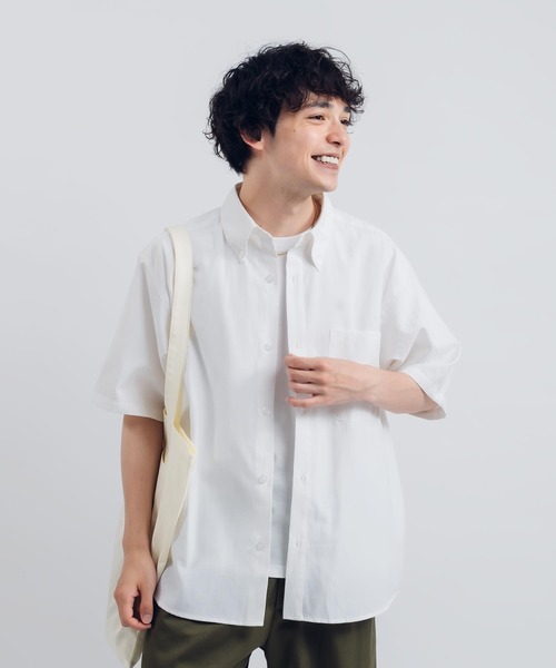 MUHET（ミュエータ）の「レギュラーカラー半袖シャツ（シャツ/ブラウス・レディース・サックスブルー/その他/オフホワイト/グリーン系その他/ブルー系その他・MEDIUM/SMALL/LARGE）」の11枚目の写真