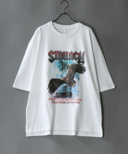 SITRY（シトリー）の「Big silhouette Heavy weight vintage print T-shirt/アメリカン ヘビーウェイト ヴィンテージプリント Tシャツ（Tシャツ/カットソー・メンズ・ホワイト系その他2/ホワイト系その他3/ホワイト系その他4/ブラック系その他2/ブラック系その他3/ブラック系その他4/グレー系その他2/グレー系その他3/グレー系その他4/ホワイト系その他/ブラック系その他/グレー系その他/ホワイト/チャコールグレー/ブラック・M/L/XL/S）」の4枚目の写真