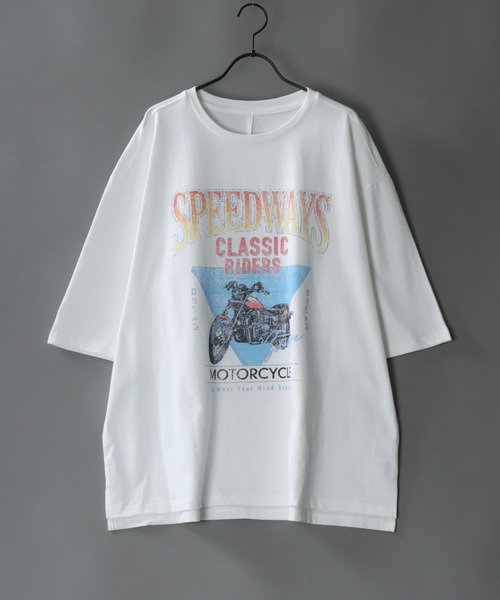 SITRY（シトリー）の「Big silhouette Heavy weight vintage print T-shirt/アメリカン ヘビーウェイト ヴィンテージプリント Tシャツ（Tシャツ/カットソー・メンズ・ホワイト系その他2/ホワイト系その他3/ホワイト系その他4/ブラック系その他2/ブラック系その他3/ブラック系その他4/グレー系その他2/グレー系その他3/グレー系その他4/ホワイト系その他/ブラック系その他/グレー系その他/ホワイト/チャコールグレー/ブラック・M/L/XL/S）」の5枚目の写真