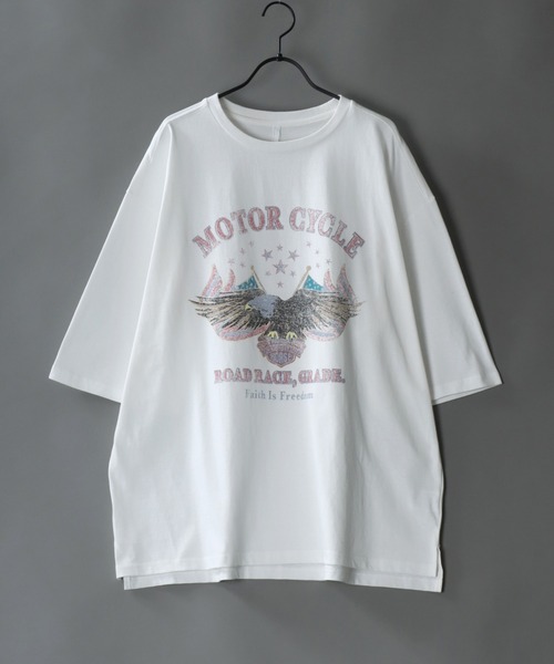 SITRY（シトリー）の「Big silhouette Heavy weight vintage print T-shirt/アメリカン ヘビーウェイト ヴィンテージプリント Tシャツ（Tシャツ/カットソー・メンズ・ホワイト系その他2/ホワイト系その他3/ホワイト系その他4/ブラック系その他2/ブラック系その他3/ブラック系その他4/グレー系その他2/グレー系その他3/グレー系その他4/ホワイト系その他/ブラック系その他/グレー系その他/ホワイト/チャコールグレー/ブラック・M/L/XL/S）」の6枚目の写真