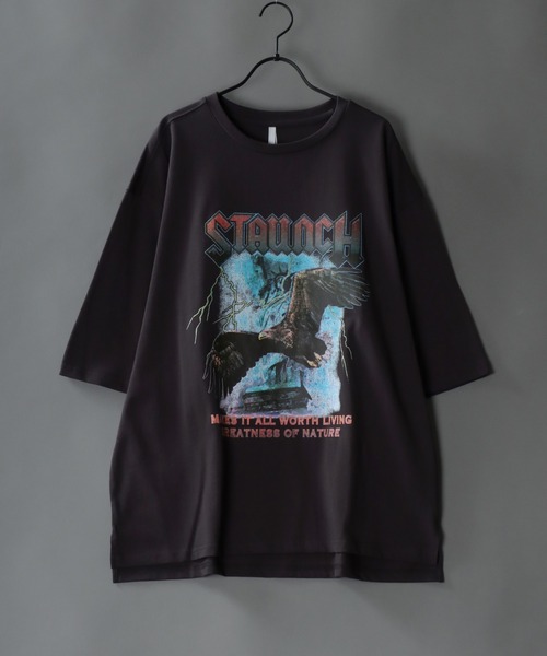 SITRY（シトリー）の「Big silhouette Heavy weight vintage print T-shirt/アメリカン ヘビーウェイト ヴィンテージプリント Tシャツ（Tシャツ/カットソー・メンズ・ホワイト系その他2/ホワイト系その他3/ホワイト系その他4/ブラック系その他2/ブラック系その他3/ブラック系その他4/グレー系その他2/グレー系その他3/グレー系その他4/ホワイト系その他/ブラック系その他/グレー系その他/ホワイト/チャコールグレー/ブラック・M/L/XL/S）」の13枚目の写真