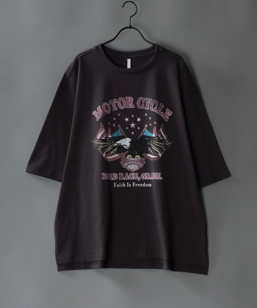 SITRY（シトリー）の「Big silhouette Heavy weight vintage print T-shirt/アメリカン ヘビーウェイト ヴィンテージプリント Tシャツ（Tシャツ/カットソー・メンズ・ホワイト系その他2/ホワイト系その他3/ホワイト系その他4/ブラック系その他2/ブラック系その他3/ブラック系その他4/グレー系その他2/グレー系その他3/グレー系その他4/ホワイト系その他/ブラック系その他/グレー系その他/ホワイト/チャコールグレー/ブラック・M/L/XL/S）」の15枚目の写真