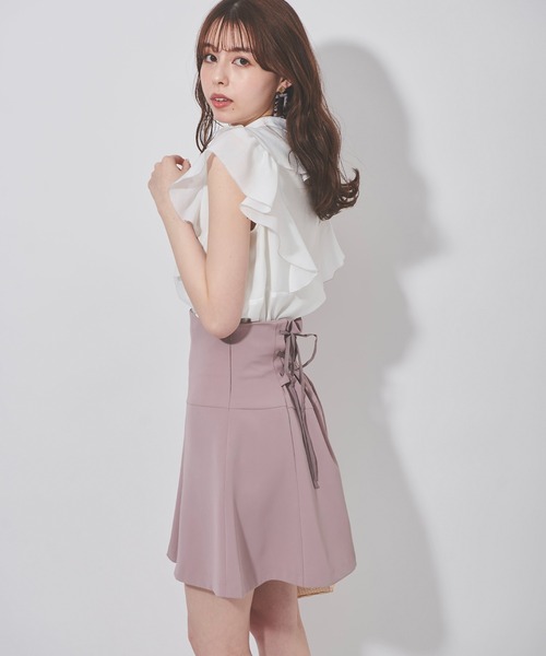 31 Sons de mode（トランテアン　ソン　ドゥ　モード）の「フリルシアーブラウス（シャツ/ブラウス・レディース・サックスブルー/グレー/オフホワイト・36）」の14枚目の写真