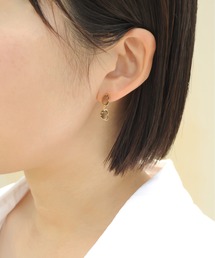 anq. | 「anq.」SV925・クオーツ/スモーキークオーツ ダブルドロップピアス(ピアス(両耳用))
