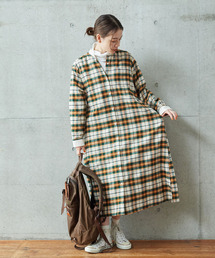 ネルチェック クレリックワンピース