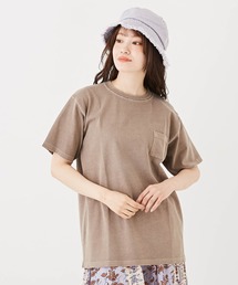 CUBE SUGAR（キューブシュガー）の「WEB限定天竺カットソーピグメントポケット付きTシャツ（Tシャツ/カットソー）」