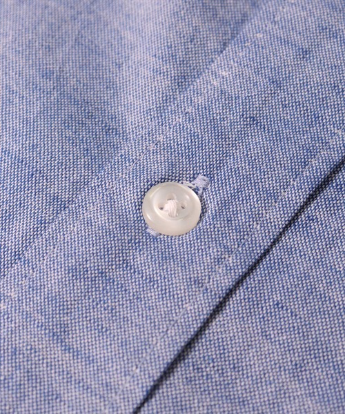 BAYBLO（ベイブロ）の「(BG)【ユニセックス】リネンブレンド ホリゾンタルカラー 7分袖 シャツ（シャツ/ブラウス・メンズ・ブラック/カーキ/ベージュ系その他3/ブルー系その他/ブルー系その他2/ネイビー/オフホワイト/ブルー系その他3/ホワイト系その他3/グレー系その他/ピンク系その他・X-LARGE/LARGE/MEDIUM）」の15枚目の写真