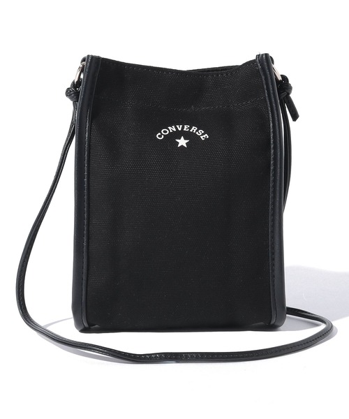 CONVERSE（コンバース）の「CONVERSE　ARCH LOGO MINI SHOULDER BAG（ショルダーバッグ・メンズ・ブラック/オフホワイト・FREE）」の6枚目の写真