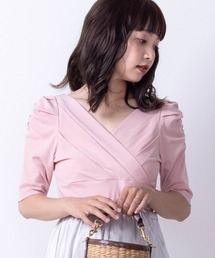 ETERNITY SELECT（エタニティ セレクト）の「袖コンシャス カシュクールカットソー（Tシャツ/カットソー）」