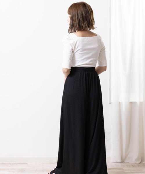 ETERNITY SELECT(エタニティ セレクト)の「袖コンシャス カシュクールカットソー(Tシャツ/カットソー・レディース・ピンク/ホワイト/ブラック・M/L)」の22枚目の写真