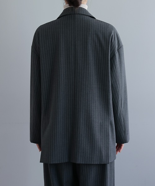 Lui's（ルイス）の「テーラード切り替えストライプジャケット