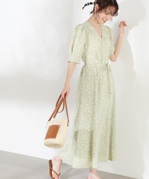 N.(N. Natural Beauty Basic) | ◆フラワープリントカシュクールワンピース(ワンピース)