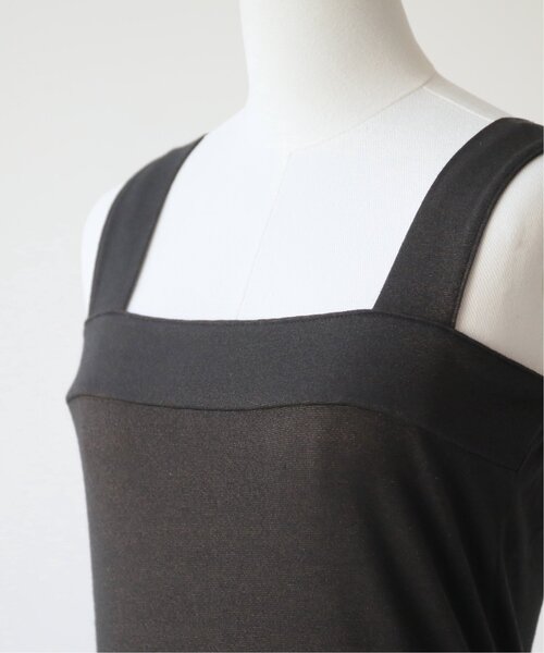 RAY CASSIN（レイカズン）の「ラメミックスワイドストラップキャミ（タンクトップ・レディース・キナリ/モカ/ブラック・FREE）」の8枚目の写真