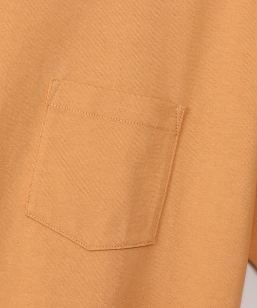 Champion(チャンピオン)の「【Champion/チャンピオン】メンズ ベーシック ショートスリーブポケットTシャツ(Tシャツ/カットソー・メンズ・オレンジ系1・X-LARGE/SMALL/LARGE/MEDIUM)」の8枚目の写真