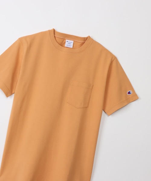 Champion(チャンピオン)の「【Champion/チャンピオン】メンズ ベーシック ショートスリーブポケットTシャツ(Tシャツ/カットソー・メンズ・オレンジ系1・X-LARGE/SMALL/LARGE/MEDIUM)」の9枚目の写真