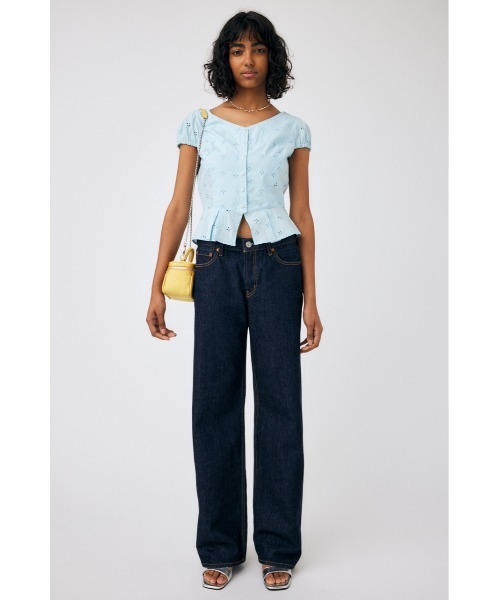 MOUSSY（マウジー）の「EYELET CORSET ブラウス（シャツ
