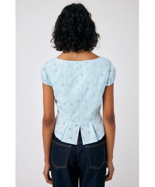 MOUSSY（マウジー）の「EYELET CORSET ブラウス（シャツ