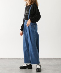 サスツキワイドデニムパンツ/907725