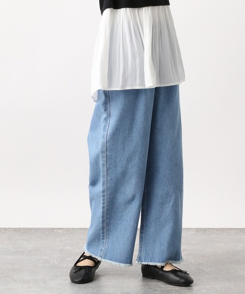 GLOBAL WORK（グローバルワーク）の「サスツキワイドデニムパンツ/907725（デニムパンツ・キッズ・ブラック/ブルー系その他/ブルー系その他2/ブルー系その他3・110cm/100cm/120cm/130cm/140cm/150cm/160cm）」の9枚目の写真