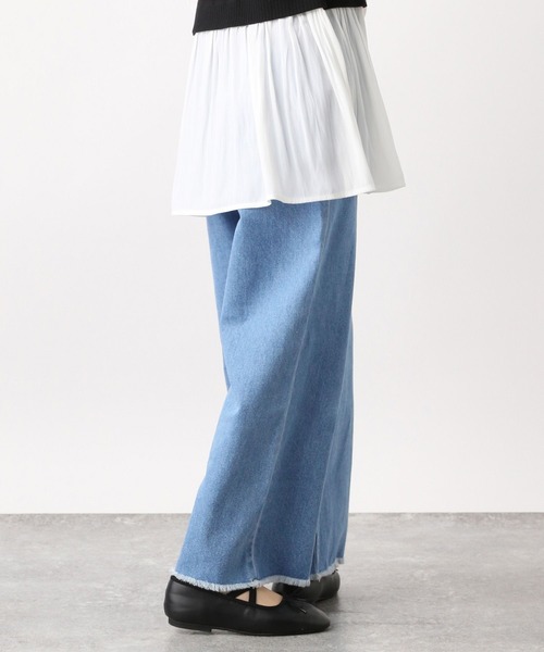 GLOBAL WORK（グローバルワーク）の「サスツキワイドデニムパンツ/907725（デニムパンツ・キッズ・ブラック/ブルー系その他/ブルー系その他2/ブルー系その他3・110cm/100cm/120cm/130cm/140cm/150cm/160cm）」の10枚目の写真